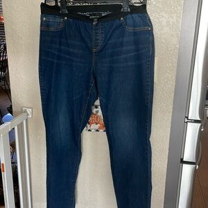 INC blue jeans, boot cut, soft waistband, smooth fit 18W